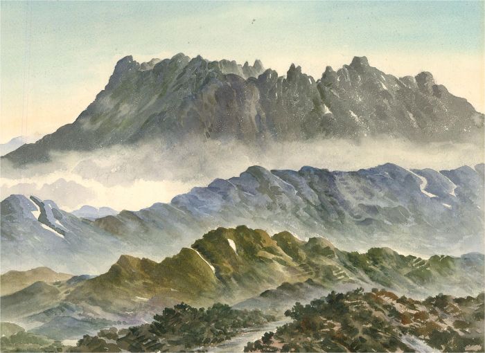 Simone Yew - Signed Mid 20th Century Watercolour, Mountain View