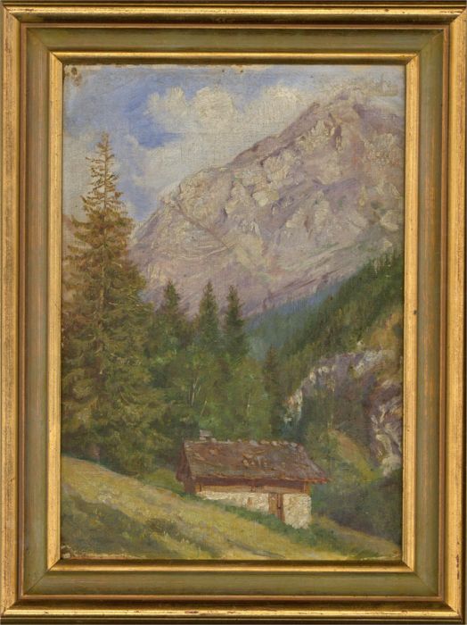 Circle of Edward Harrison Compton (1881-1960) - Early 20th Century Oil, The Alps