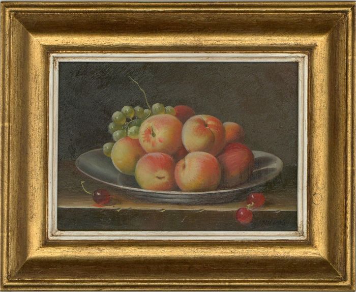 Irving - Signed Mid 20th Century Oil, Bowl of Fruit