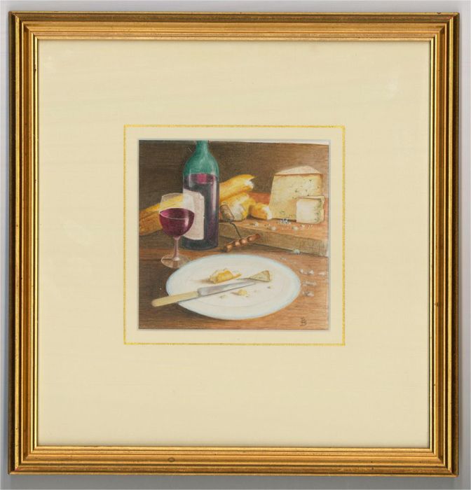Brian Davis - 20th Century Watercolour Pencil, With Crumbs