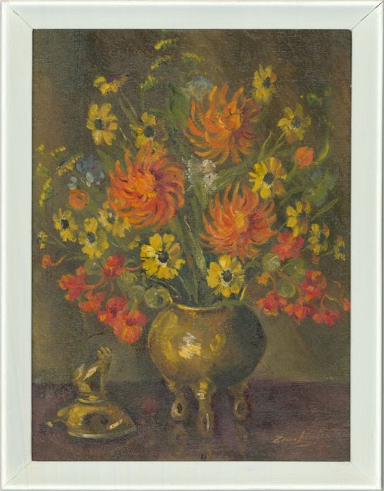 Eileen Lawden - Signed Early 20th Century Oil, Still Life of wildflowers