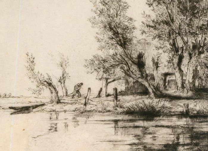 William Palmer Robins RWS (1882-1959) - Drypoint, The Local Fisherman