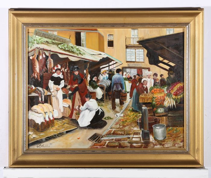 Sylvia Foulkes - 20th Century Oil, Market Day