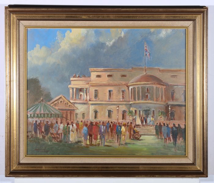 Arvind Limaye - 20th Century Oil, A Buckingham Palace Garden Party