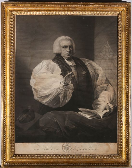 After Rev. W. Peters - 1788 Engraving, John Lord Bishop of Peterborough