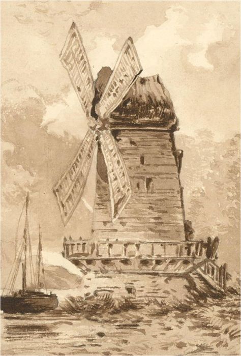 A Trio of Late 19th Century Watercolour - Village Scenes