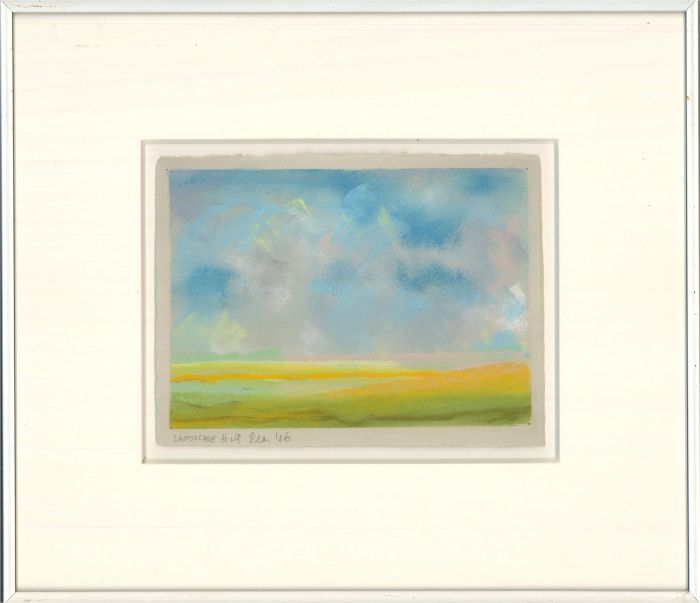 Lean - 1986 Gouache, Yellow Fields