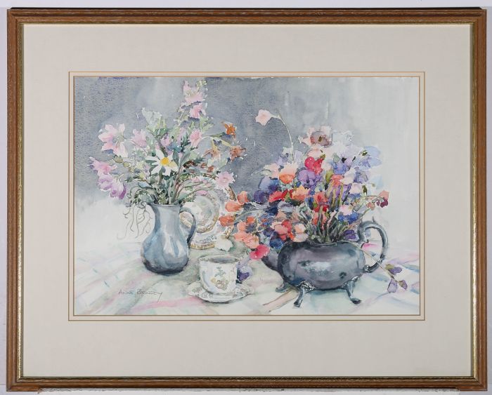 Anne Bewsey - Signed Mid 20th Century Watercolour, Still Life on Table