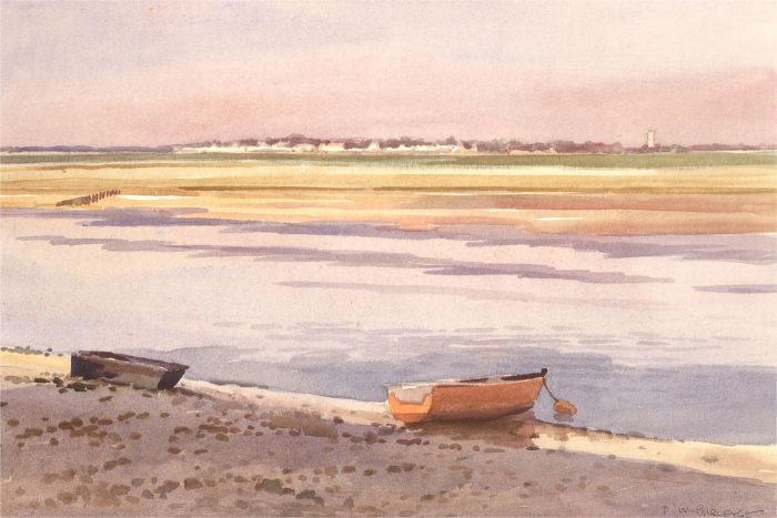 David William Burley (1901-1990) - 1985 Watercolour, Le Crotoy