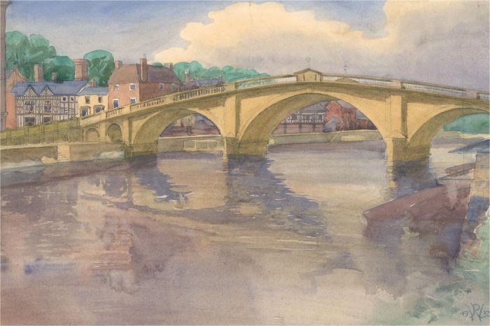 1932 Watercolour - Town Bridge