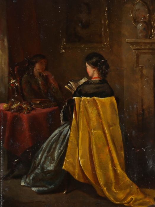 1899 Oil - Peaceful Reading
