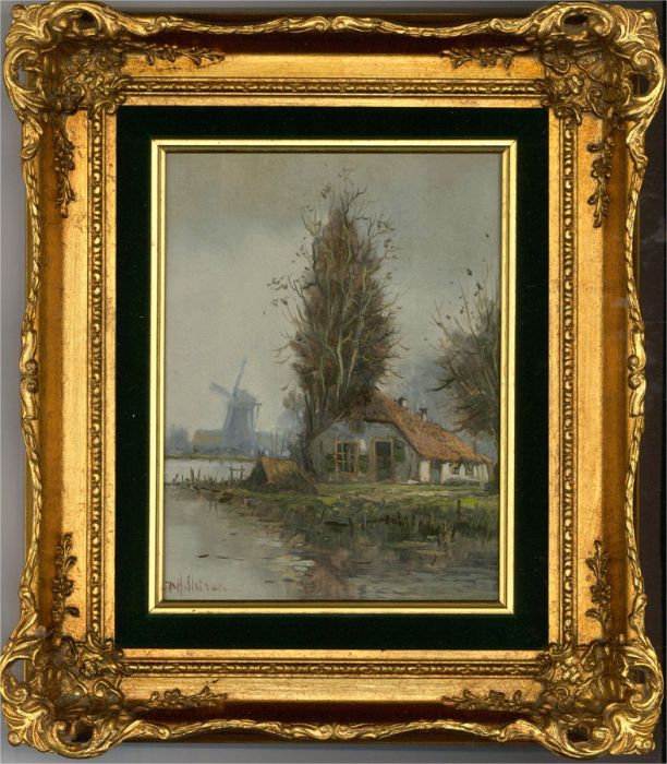 R. H. Slatman - 20th Century Oil, Old Thatched Cottage