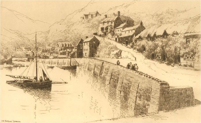 James Mayberry (1887-1966) - Pair Of Early 20thC Etchings, Lynmouth Harbour