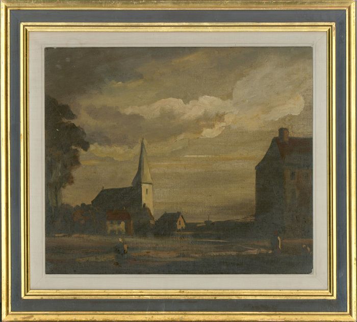 Philip Hugh Padwick (1876-1958) - Early 20th Century Oil, Village Church
