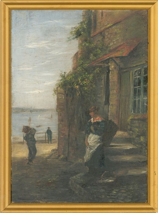 Traditional Newlyn School Late 19th Century Oil