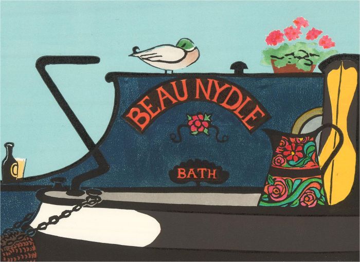 Penny Berry Paterson (1941-2021) - Contemporary Linoprint, Along the Canal