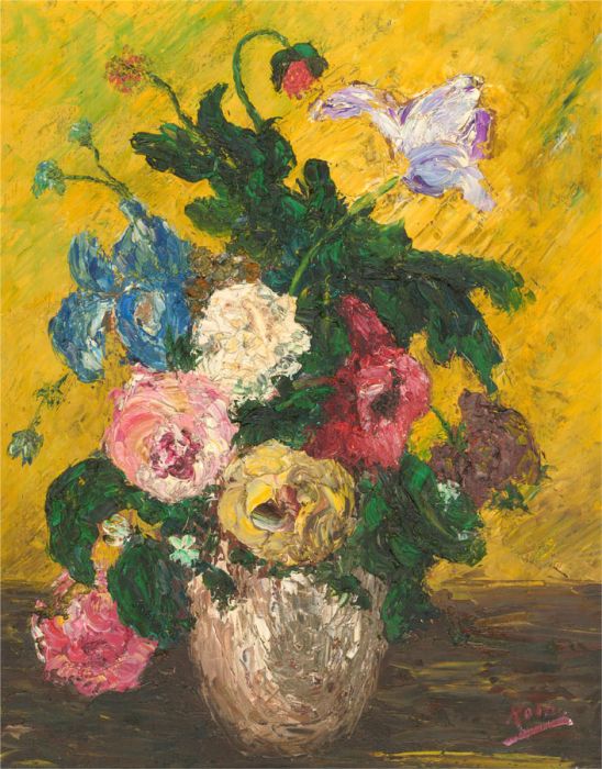 Kolb - 20th Century Oil, Impasto Blooms