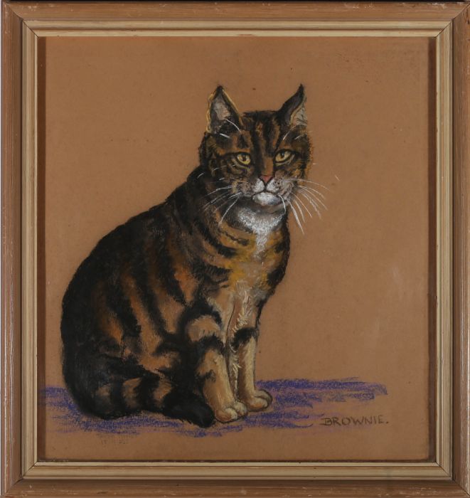 Fruda Panet - Framed  1953 Pastel, Brownie