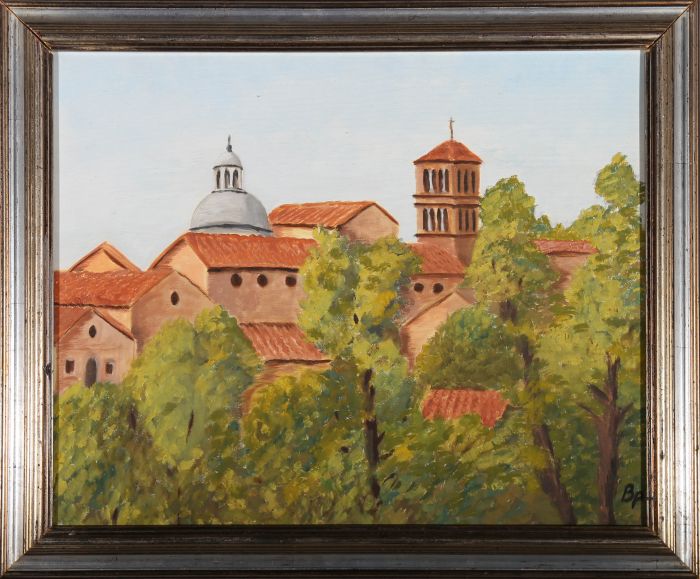 B. P - 20th Century Oil, Red Tiled Roofs