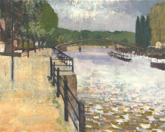 20th Century Oil - Railings By The River