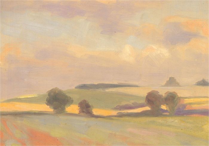 Mid 20th Century Oil - Afternoon in the Countryside
