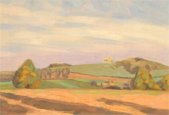 Mid 20th Century Oil - Pleasant Day in the Country