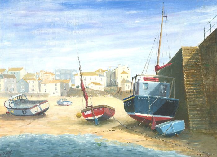 J.A. Pusey - Signed and dated 2007 Oil, St. Ives