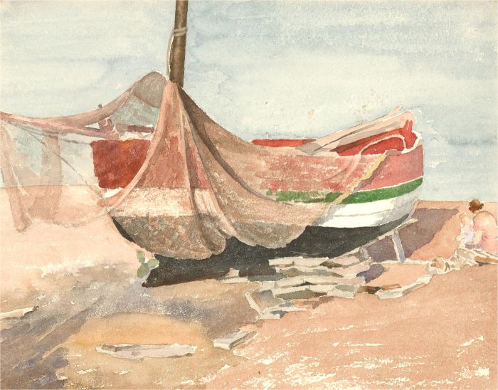 Sydney W. Starling (1889-1984) - 20th Century Watercolour, Fishing Boat