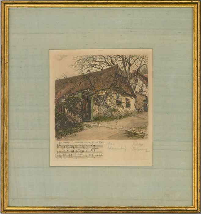 Herta Czoernig - A Trio of Early 20th Century Etchings, Composer's Homes