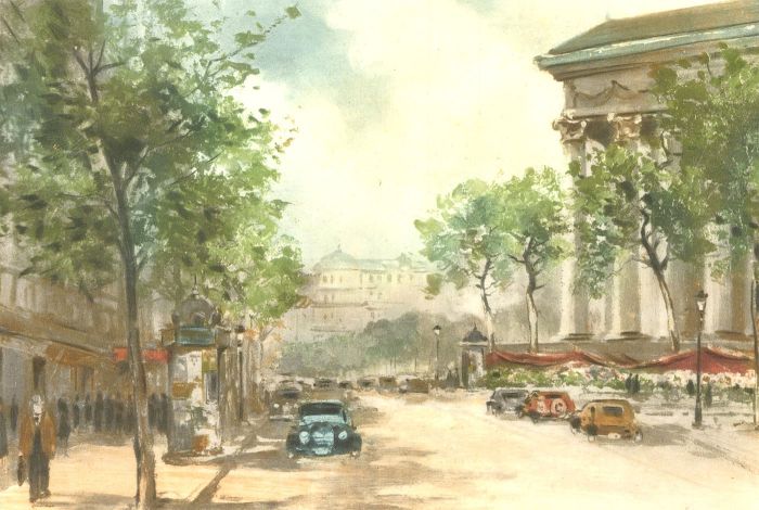 Charles Blondin (1913-1991) - Signed Mid 20th Century Etching, Parisian Street