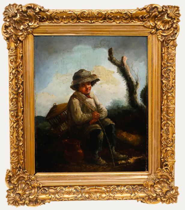 Circle of Thomas Barker of Bath (1769-1847) - Early 19th Century Oil, Farm Boy