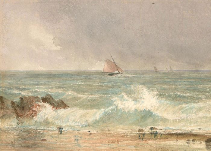 W. Williams (1808-1895) - Signed and dated 1846 Watercolour, Plymouth