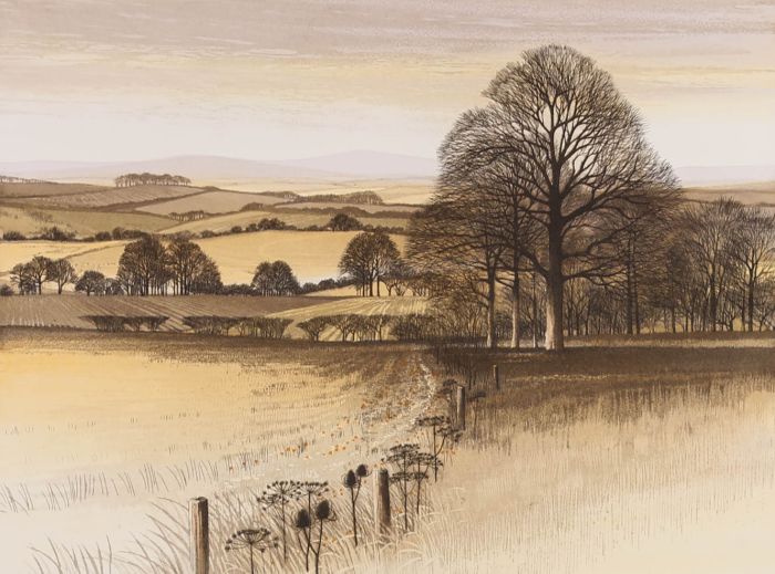 Kathleen Caddick (b.1937) - 20th Century Etching, The Ridgeway