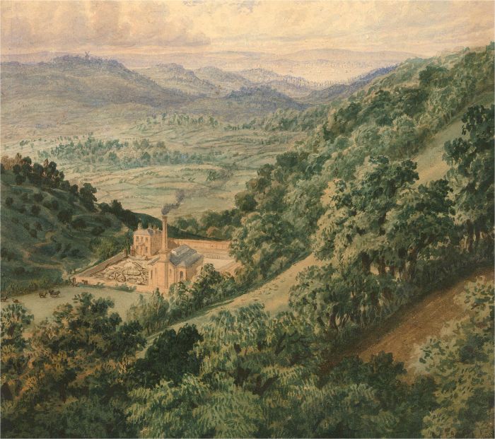 Fine 1885 Watercolour - The Mill