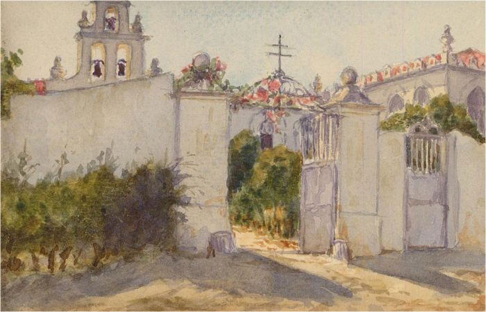 Noel Syers - Early 20th Century Watercolour, Sunlight Gates
