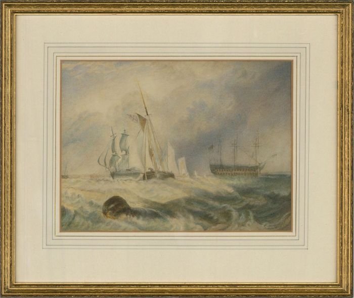 After J. M. W Turner (1775–1851)-Early 20thc Watercolour, Guardship Of Sheerness