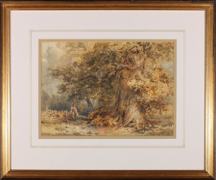 T. Colson - Framed Mid 19th Century Watercolour, Ancient Oak