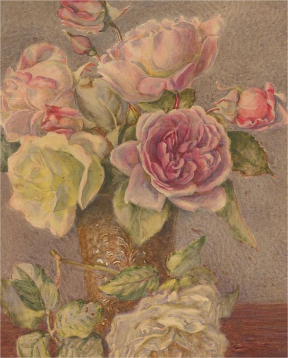 Early 20th Century Watercolour - Study of Roses