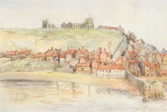 Anne, Elizabeth and Annie Salter - Late 19th Century Watercolour, Whitby Bay