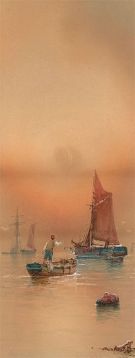 Garman Morris (act.1900-1930) - Early 20th Century Watercolour, Back to the Boat