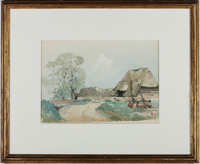 Laurence H. F. Irving (1897–1988) - 1935 Watercolour, View of the Farm