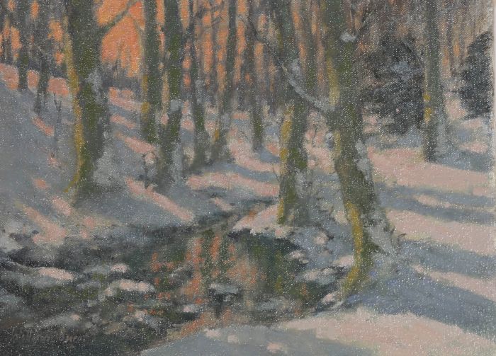 William Burns FRSA (1923-2010) - 20th Century Oil, Winter at Whirlow