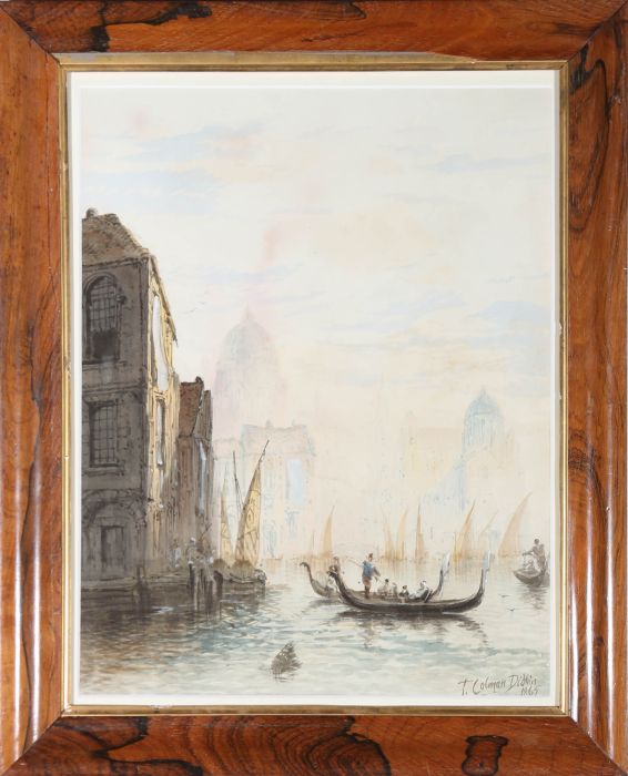 Thomas R. Colman Dibdin (1810-1893) - 1865 Watercolour, The Grand Canal, Venice