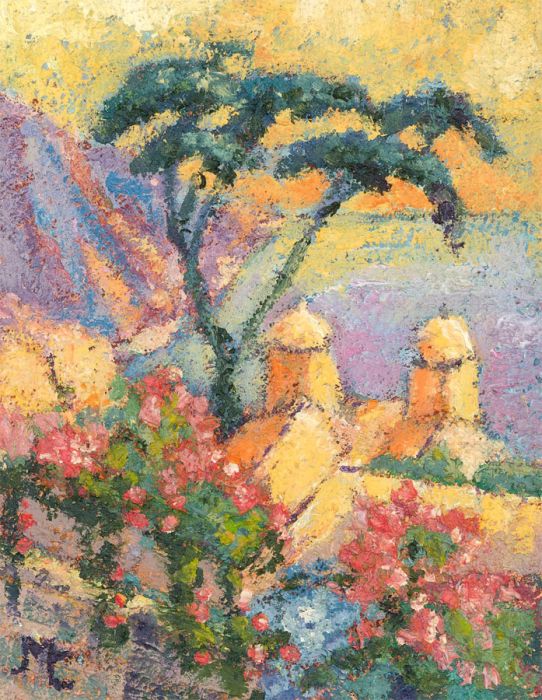 Maggy Clarysse (1931-2011) - 20th Century Oil, Botanical Sea View