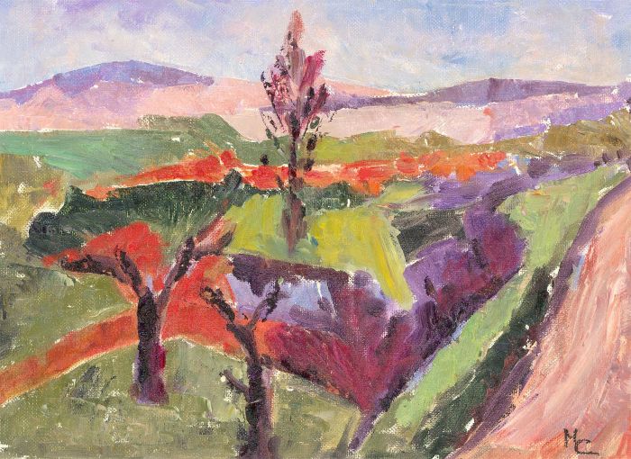 Maggy Clarysse (1931-2011) - 20th Century Oil, Abstracted Landscape