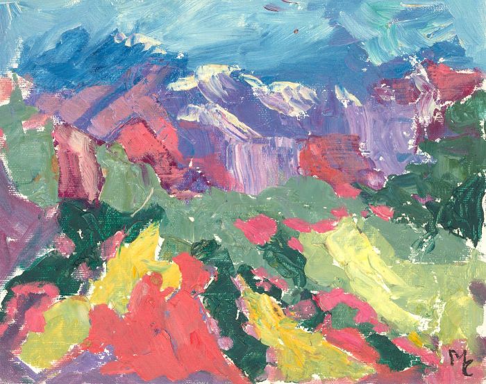 Maggy Clarysse (1931-2011) - 20th Century Oil, Impasto Landscape