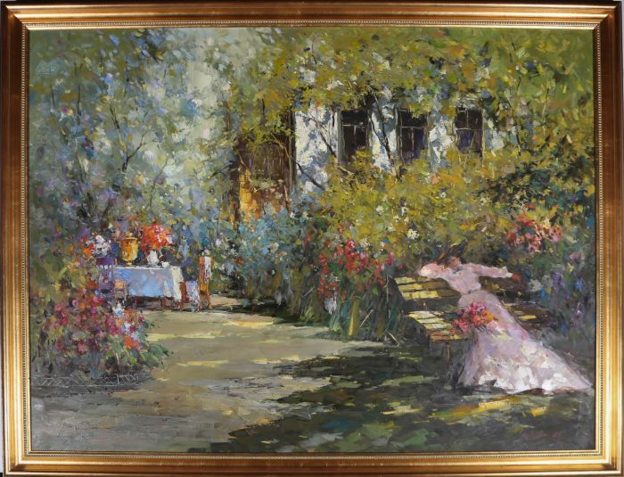Aleksandr Kolotilov (b.1946) - 20th Century Oil, The Summer Garden