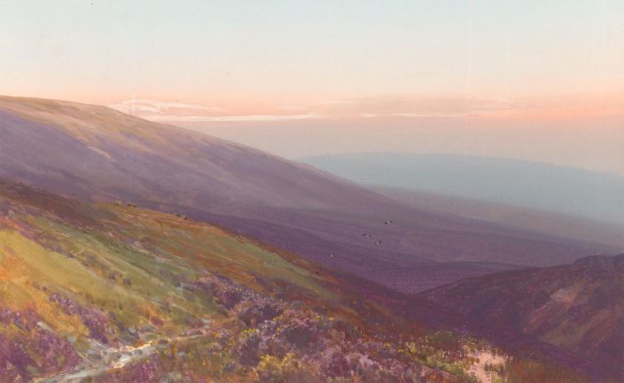 Frederick John Widgery (1861–1942) - Early 20th Century Gouache, Dunkery Beacon