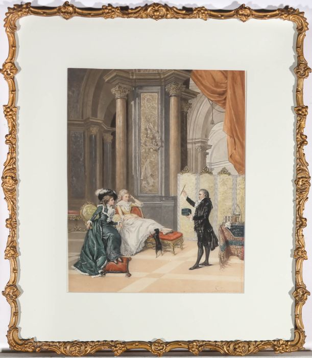 After Lucius Rossi (1846 - 1913) - 19th Century Lithograph, The Lesson