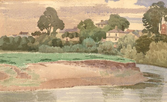 Edwin John - Signed and dated 1933 Watercolour, Bloomsbury School Landscape